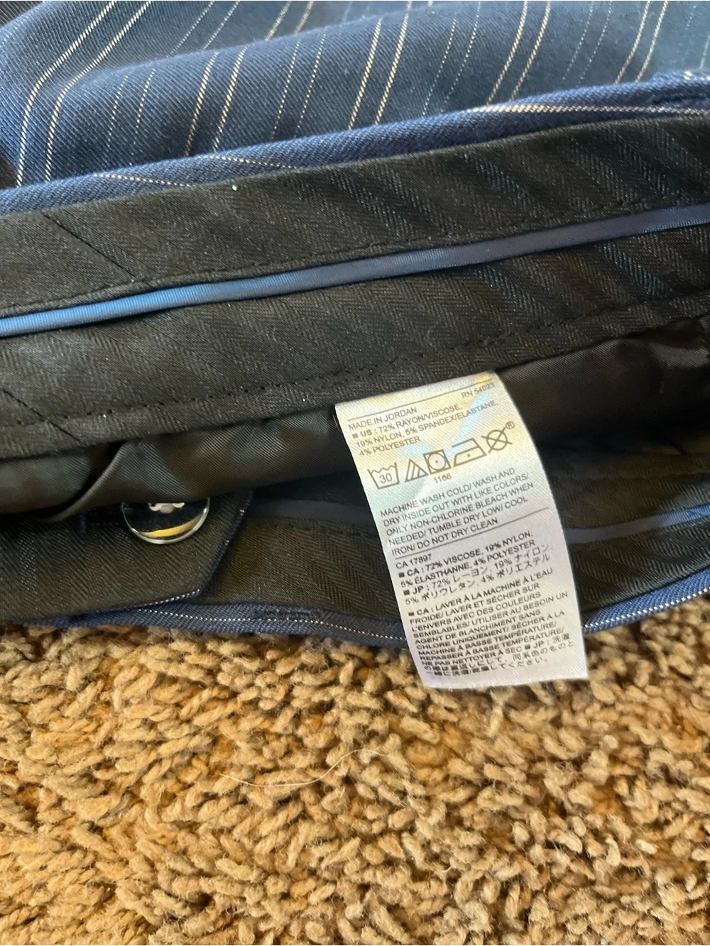 Banana Republic Blue Pinstripe Men's Dress Pants
